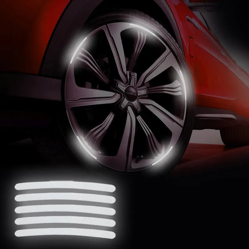 Car Wheel Reflective Stripes Sticker - Wizekito