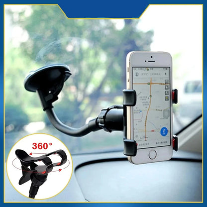 Rotating Car Phone Holder on Windshield Dashboard - Wizekito