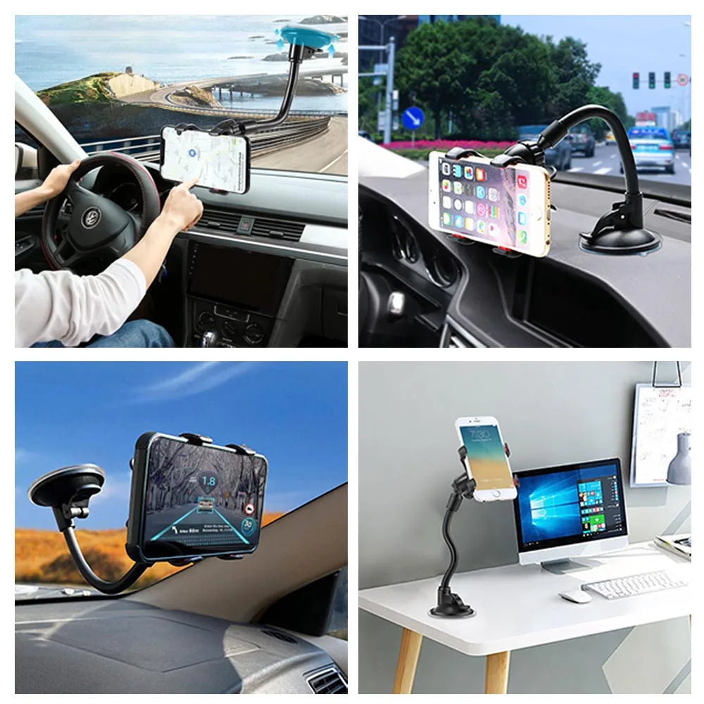 Rotating Car Phone Holder on Windshield Dashboard - Wizekito